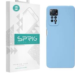 Sprig Liquid Silicone Back Cover for Redmi Note 11 Pro Plus (Blue)-image-51