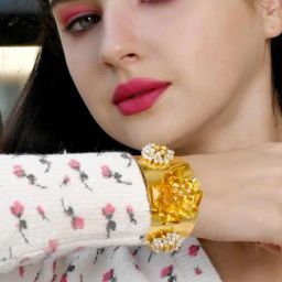 Odette Women Bold Metallic Bracelet-image-35