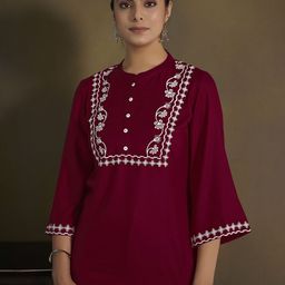 Anouk Women Ethnic Motifs Embroidered Thread Work Kurti-picture-37