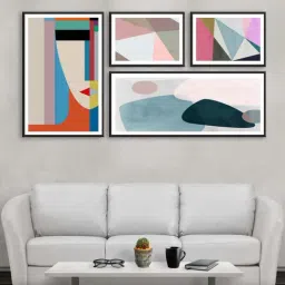 999store Multicolor Abstract Multi Frame Painting-14