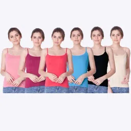 Dollar Missy Assorted Cotton Camisole - Pack of 6-image-30