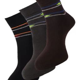Dollar Multi Cotton Free Size Printed Socks - Pack of 3-image-26