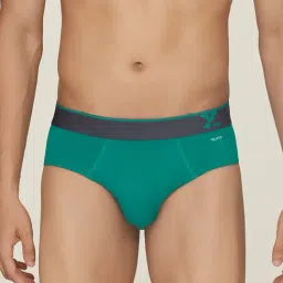 XYXX Green & Azure Blue Regular Fit Briefs - Pack of 2-picture-13