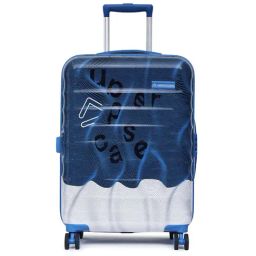 Uppercase Ripple Blue 8 Wheel Medium Hard Trolley Bag - 46 cm-image-24