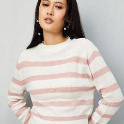 max Women Striped Pullover Sweater-picture-20