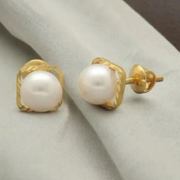 Sri Jagdamba Pearls 22k Ciana Gold Earrings-image-46