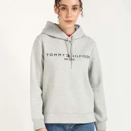 Tommy Hilfiger Grey Heather Regular Fit Hoodie-picture-36