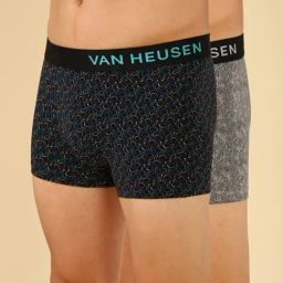 Van Heusen Multicolored Regular Fit Printed Trunks - Pack Of 2-picture-3