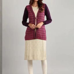 Aurelia Maroon Plain Cardigan-picture-18