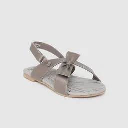 toothless Girls Grey Metallic Frozen Fashion Sandals-picture-56