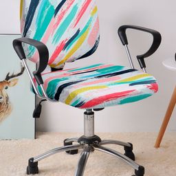 Cortina Multicolored Printed Chair Cover-25