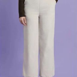 Forever 21 Beige Cotton Flared Pants-image-84