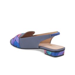 Metro Printed Block Mules With Bows image 3