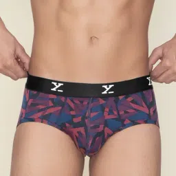 XYXX Triad Red Printed Micro Modal Briefs-image-31