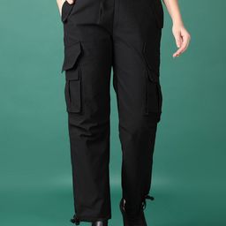 V-Mart Women Cotton Mid-Rise Regular Fit Cargo Trousers-image-16