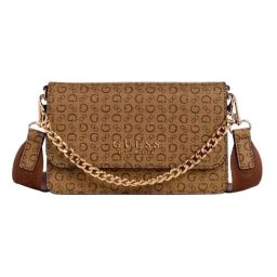 Guess Saffron Mocha Logo Cross Body Bag-picture-6