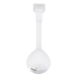 Abdos 1 L Capacity and 125 mm Bulb Diameter Clear TPX Class B Volumetric Flask, P50106-23