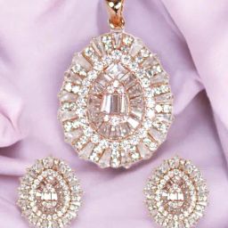 Taraash 925 Sterling Silver White Stones Sets for Women-image-50