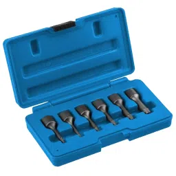 Hogert Technik 3/8 inch Drive Bolt Extractor Set 6 Piece, HT8G402-70