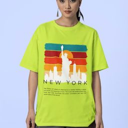 Reifica Women Printed Drop-Shoulder Sleeves T-shirt-image-8