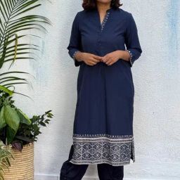 Chidiyaa Chashni Block Printed Cotton Kurta-image-21