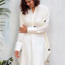 Chidiyaa Dilafza Block Printed Cotton Kurta-image-61