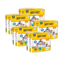 Not Out Set Of 5 3D Core Technology Adult Diapers- 10 Pieces Each - XL-25