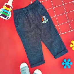 Pantaloons Baby Kids Blue Glow Cotton Regular Fit Full Sleeves Trouser-6