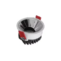 Noble Electricals 6 W White + Chrome LED Low Depth Wallwasher Downlight Cool White NE-DL-LOW DP-6-36