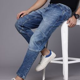 Ducati Men Regular Fit Mid-Rise Heavy Fade Stretchable Jeans-image-47
