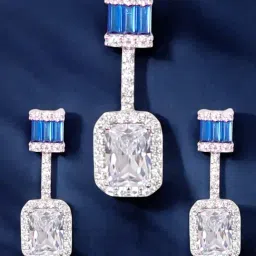 Taraash 925 Sterling Silver Coloured Stones Sets for Women-image-69