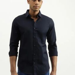 United Colors Of Benetton Navy Slim Fit Shirt-image-26