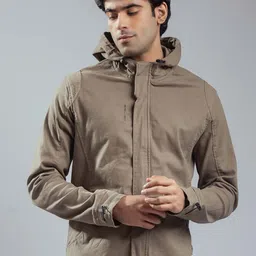 nostrum Men Solid Denim Hooded Jacket-picture-50