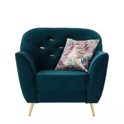 Urban Living Bottle Green Izmir Decadence 1 Seater Sofa-15