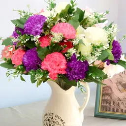 Homesake Violet 3 Pieces Hanging Chrysanthemum Artificial Flower-image-64