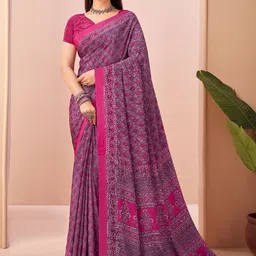 KALINI Geometric Printed Saree-image-70
