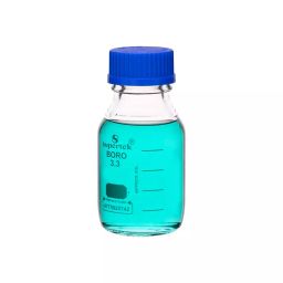 Supertek 2000 ml Clear Reagent Bottle With Screw Cap, Thread Size GL 45, 12.108.2000-16