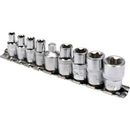 Yato YT-0520 Torx Sockets CrV E5-E16 9Pcs Socket Wrench Set Socket Cover S2 steel 6.35 mm (1/4 inch) image 2