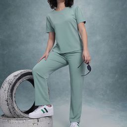 The Roadster Lifestyle Co. T-shirt With Trousers-image-60