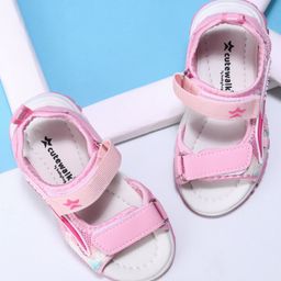 Cute Walk by Babyhug Velcro Closure Sandals- Pink-picture-32