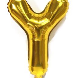Bubble Trouble English Alphabet Letters Foil Letter Balloons for Party Decoration Letter Y - Gold-11