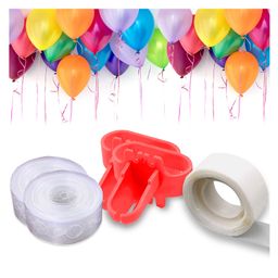 Wobbox Balloon Decorations 100 Sticky Dots, 2 (5M) Garland Tape, 2 Balloon Knot For Party Decorations, Balloon Decoration For Birthday, Party Decorations Items-14