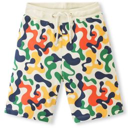 Pine Kids 100% Cotton Knit Above Knee Length Shorts With Abstract Print - Multicolor-image-43