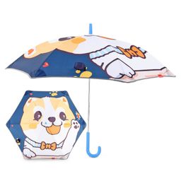Babyhug Umbrella With Cat Print - Multicolor-28