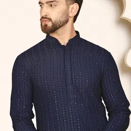 Anouk Men Viscose Rayon Straight Kurtas-picture-11