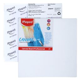 Maped Stretched Canvas Square Shape - White image 3