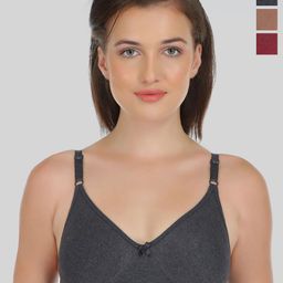 DressBerry Women Pack of 3 Medium Coverage Bra-26