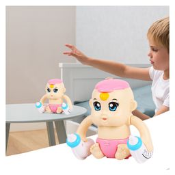 YAMAMA Electric Voice-Controlled Flipping And Tumbling Baby Toy With 360 Degree Rolling Lights And Music For Babies And Kids  Color May Vary image 5
