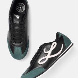 Louis Philippe Sport Men Colourblocked Leather Everyday Sneakers with Brand Logo Detail-28