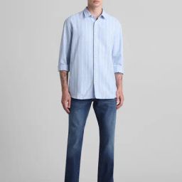 Jack & Jones Blue Regular Fit Lightly Washed Jeans-image-98